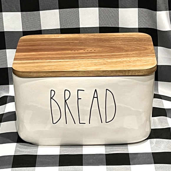 Rae Dunn Other - Rae Dunn BREAD Box LARGE LETTER Wood Lid ~ Collector RARE Piece